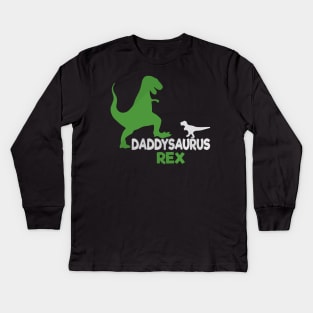 Daddysaurus Rex Kids Long Sleeve T-Shirt